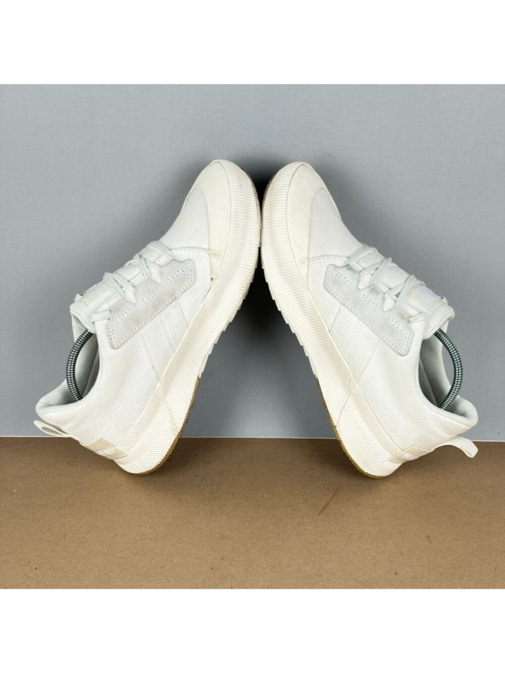 Sorel Out N About III Low Canvas Sneakers Womens 10 White Lace Up Shoes - Picture 5 of 10